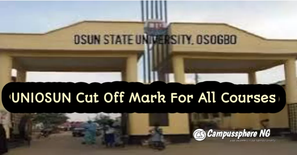 UNIOSUN Cut Off Mark